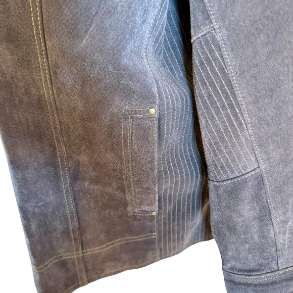 Vintage Brown Leather Jacket – Military Style - Picture 6 of 9